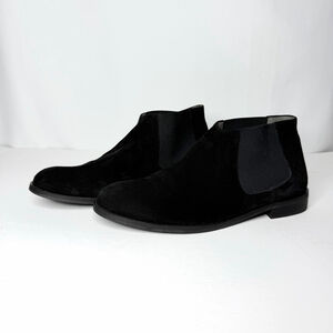 Andrea Carrano Black Suede Ankle Boots & Booties Size 10